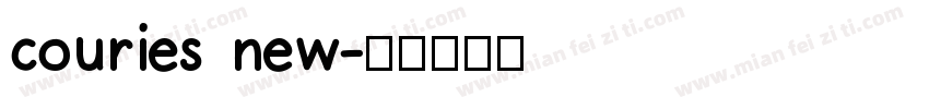 couries new字体转换